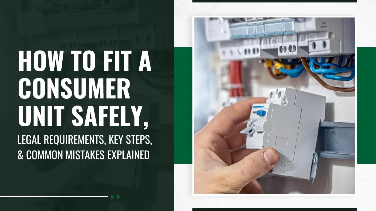 How to Fit a Consumer Unit Safely, Legal Requirements, Key Steps, and Common Mistakes Explained