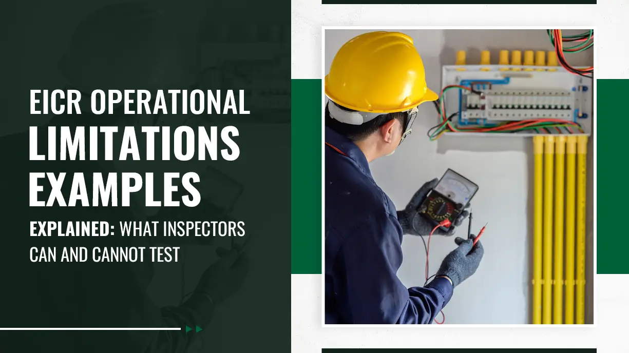 EICR Operational Limitations Examples Explained What Inspectors Can and Cannot Test