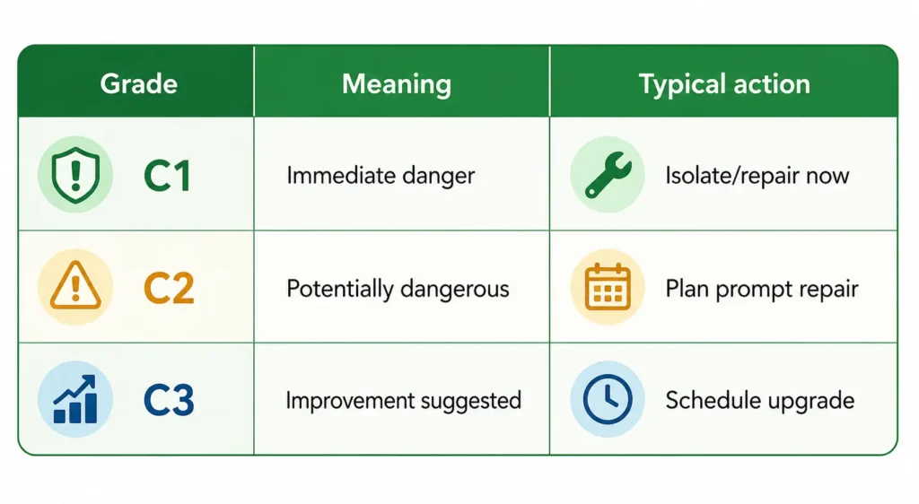 EICR Grading: C1, C2, C3 and What They Mean / What Is an Electrical Installation Condition Report
