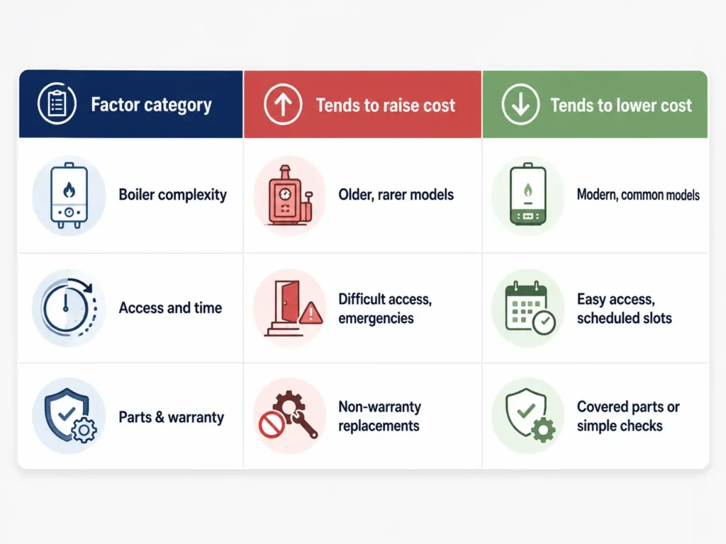 Seven Factors That Raise or Lower Your Service Cost / Cost of British Gas Boiler Service