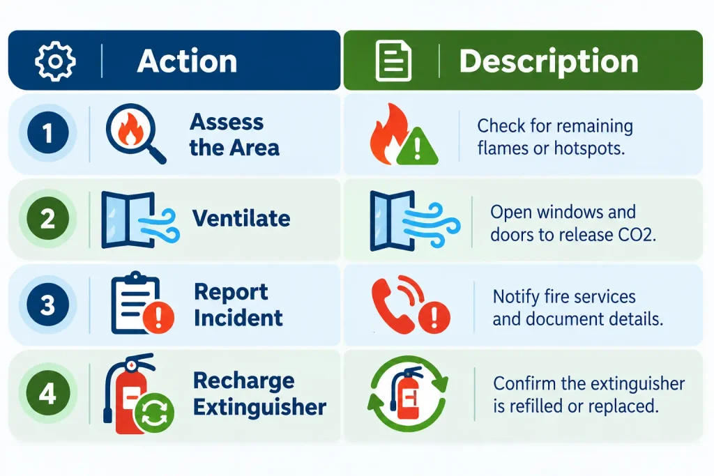 Next Steps After Using a CO2 Fire Extinguisher?